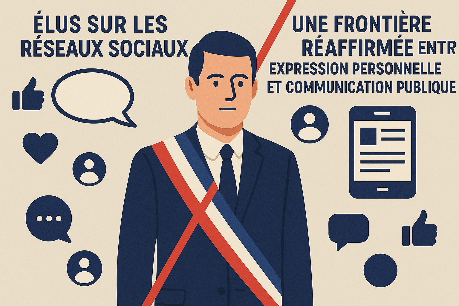 Elus sur les réseaux sociaux :  une frontière réaffirmée entre expression personnelle et communication publique